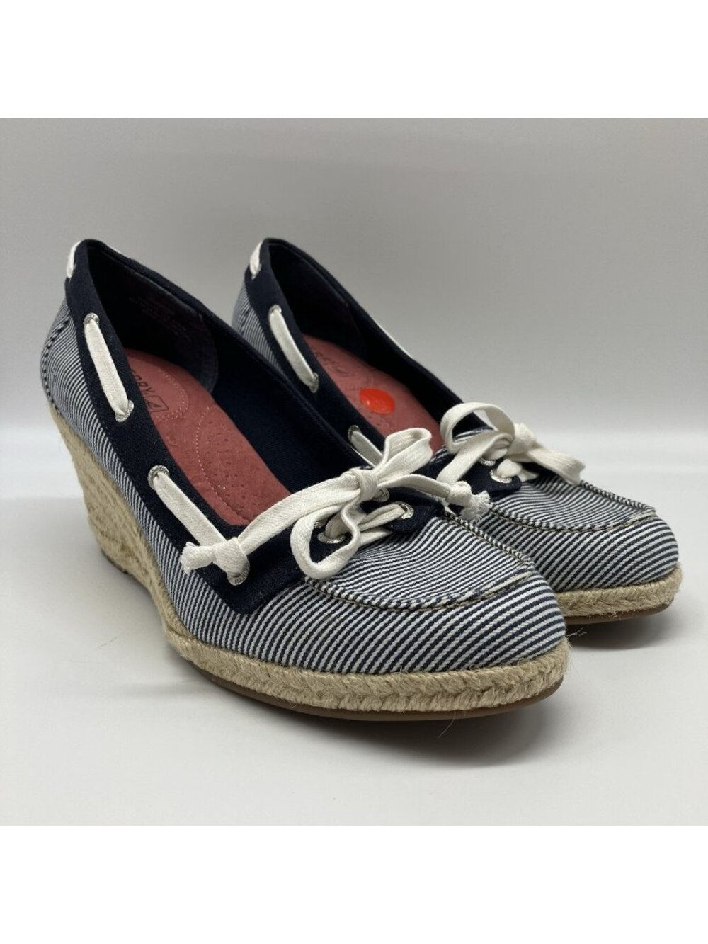 Sperry Top-Sider Clarens Womenโs Wedge Espadrilles Size 7.5M